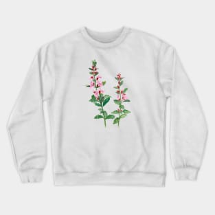 August 14th birthday flower Crewneck Sweatshirt